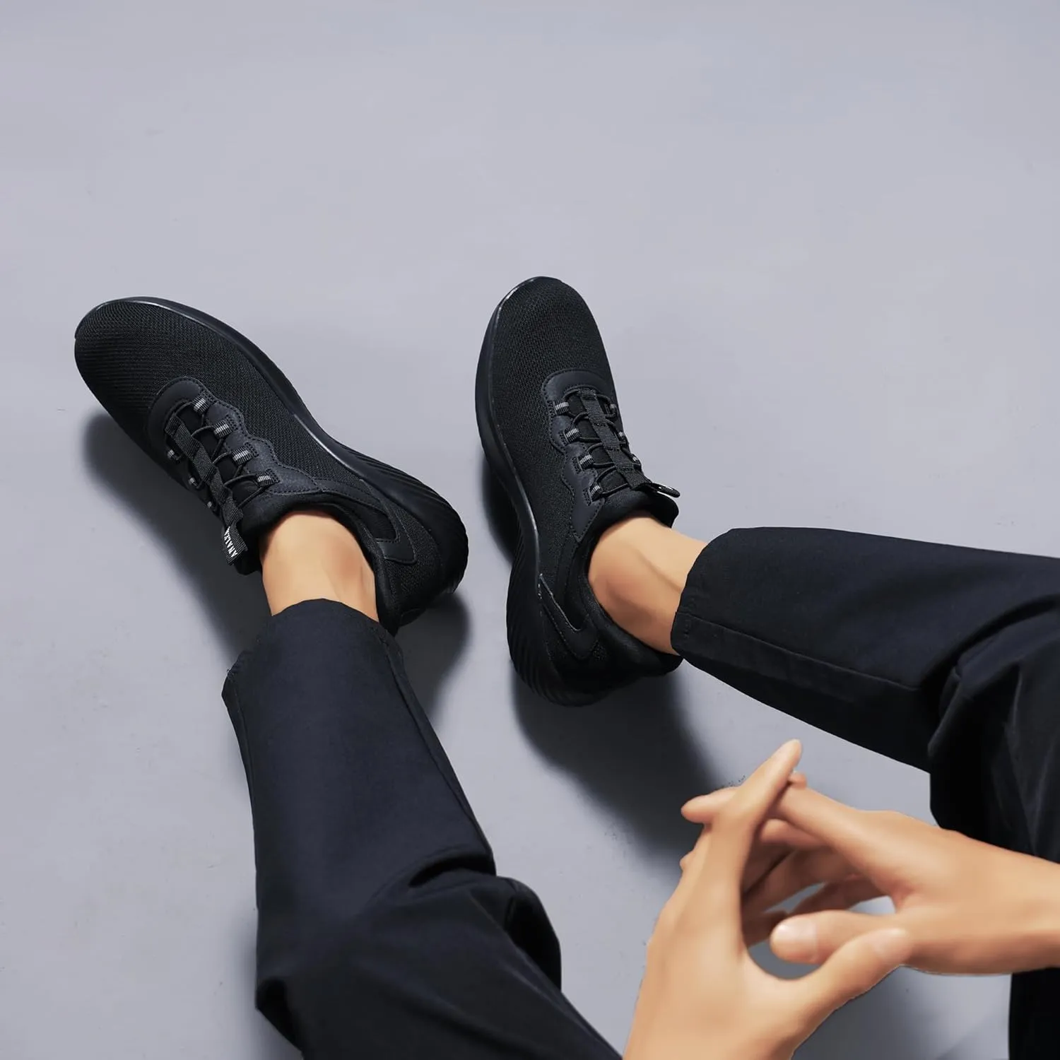 Mens Hands Free Walking Shoes Breathable Slip on Fashion Sneakers Daily Wear Casual Shoes