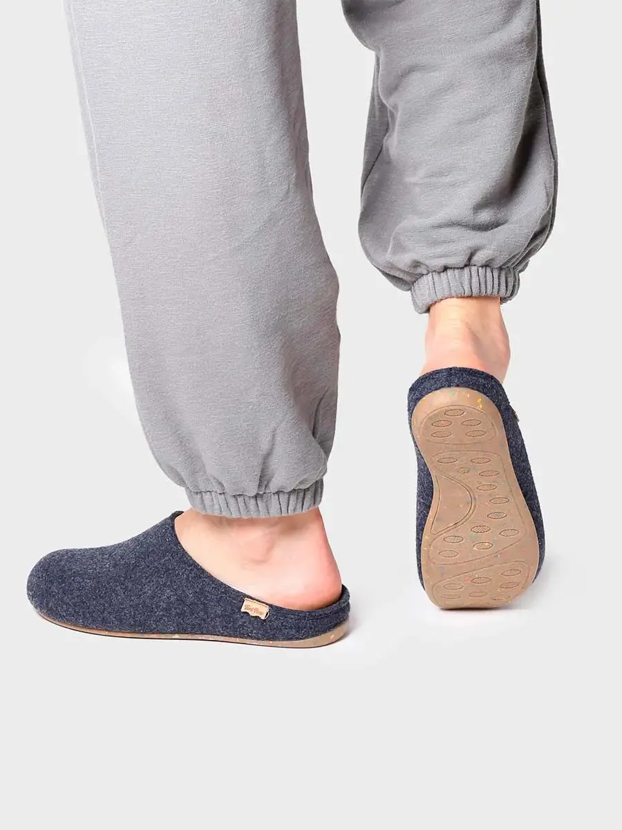 Men's house slipper made from recycled felt - NEO-FR