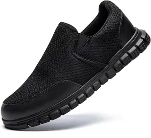 Mens Loafers Walking Casual Slip On Shoes Comfortable Lightweight Boat Shoes Fashion Classcial Sneakers Black US 12