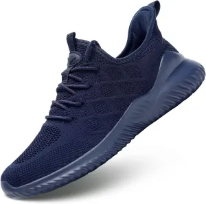 Mens Running Shoes Slip on Tennis Walking Sneakers Casual Mesh Breathable Lightweight Work Sport Shoes