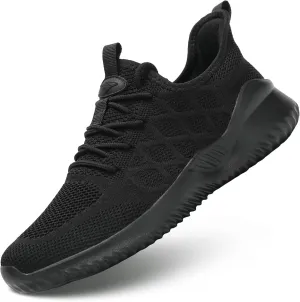 Mens Running Shoes Slip-on Walking Tennis Sneakers Mesh Lightweight Breathable Casual Soft Sole Work Shoes