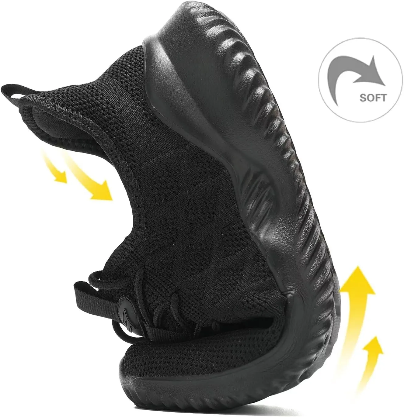 Mens Running Shoes Slip-on Walking Tennis Sneakers Mesh Lightweight Breathable Casual Soft Sole Work Shoes