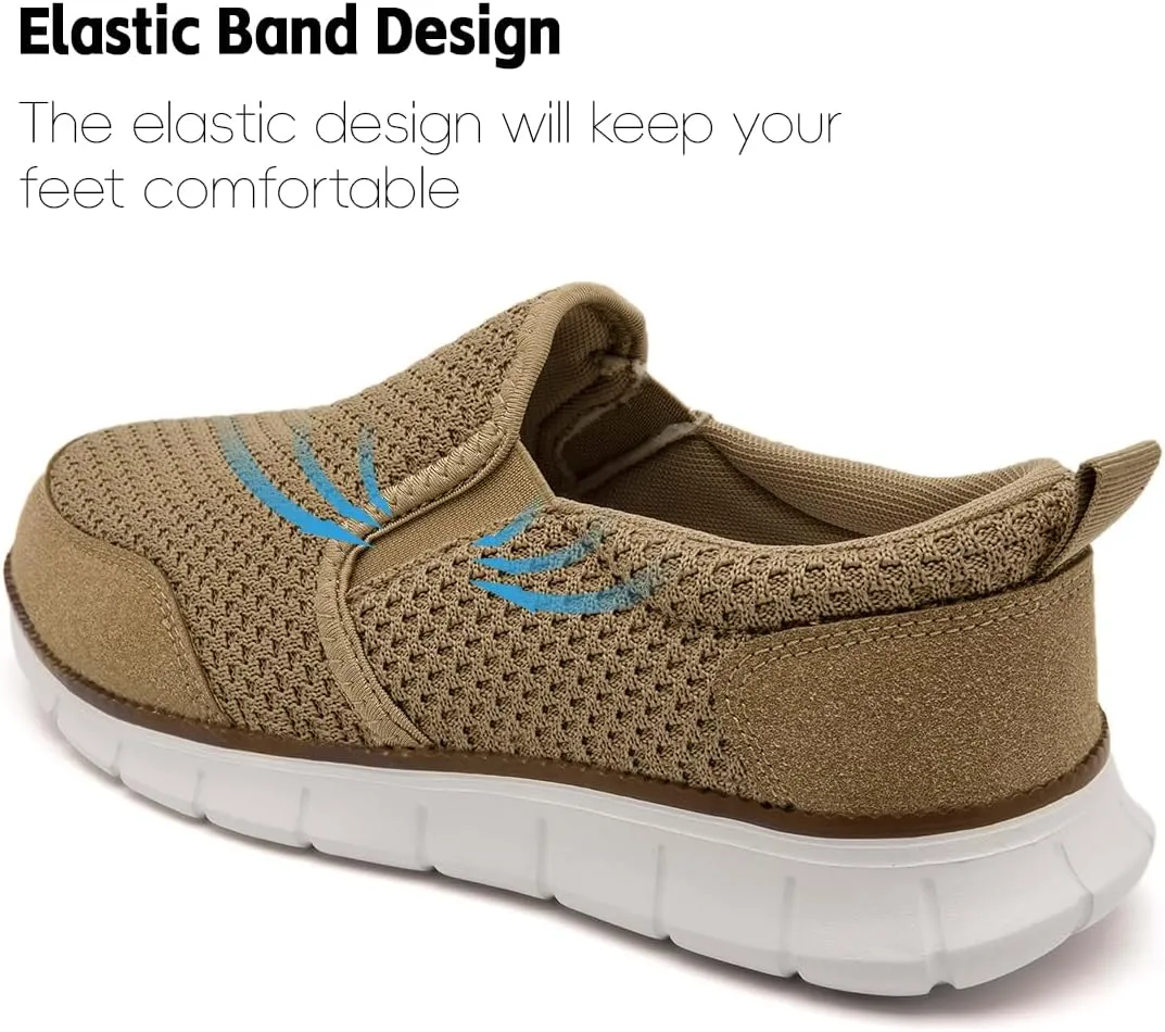 Mens Shoes Slip On Loafers Boat Walking Casual Shoes Non-Slip Lightweight Breathable Fashion Driving Gym Office Work Sneakers