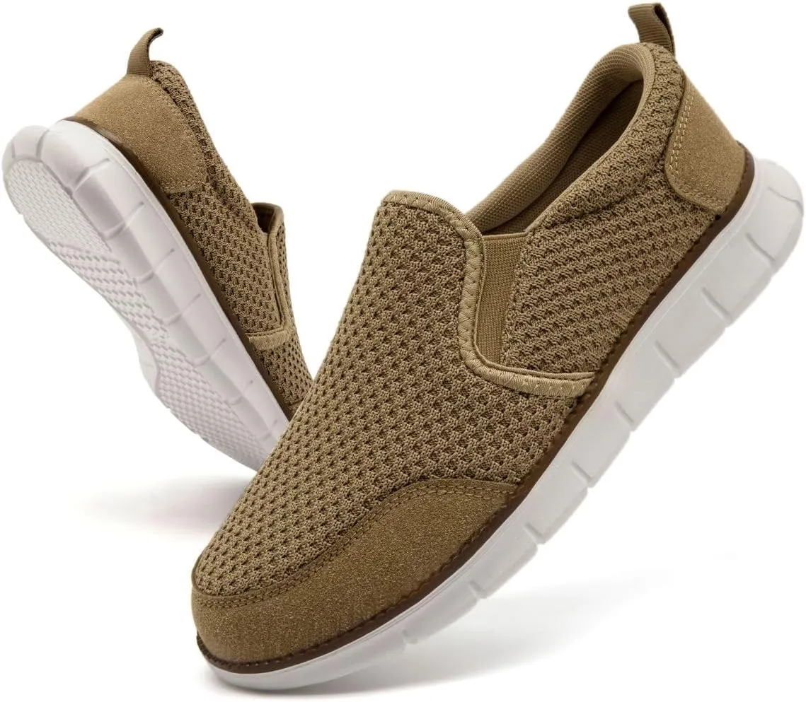 Mens Shoes Slip On Loafers Boat Walking Casual Shoes Non-Slip Lightweight Breathable Fashion Driving Gym Office Work Sneakers
