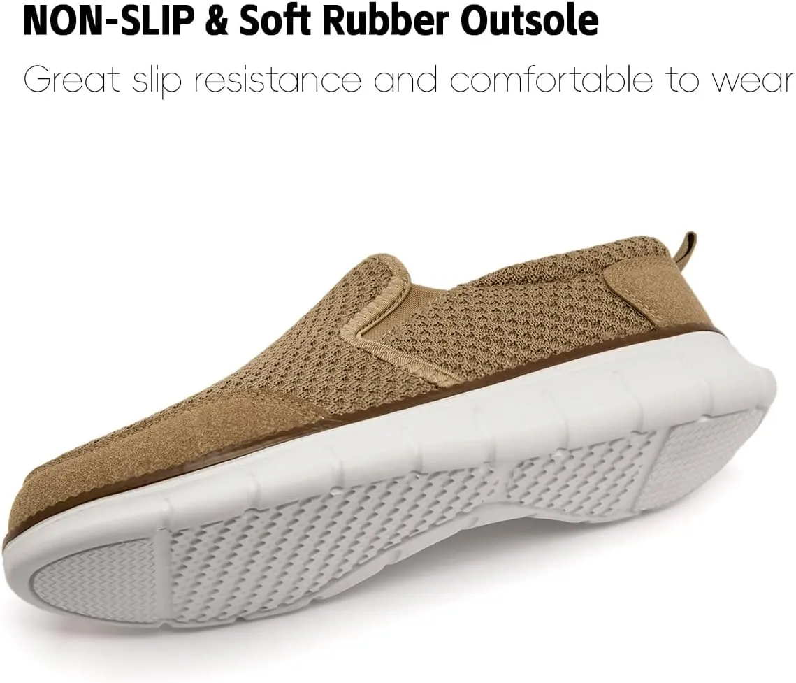 Mens Shoes Slip On Loafers Boat Walking Casual Shoes Non-Slip Lightweight Breathable Fashion Driving Gym Office Work Sneakers