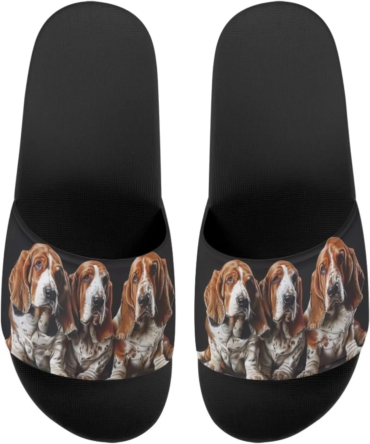 Mens Slide Sandals Fashion Womens Flat Sandals Single Band Slides Shower Shoes for Summer Beach