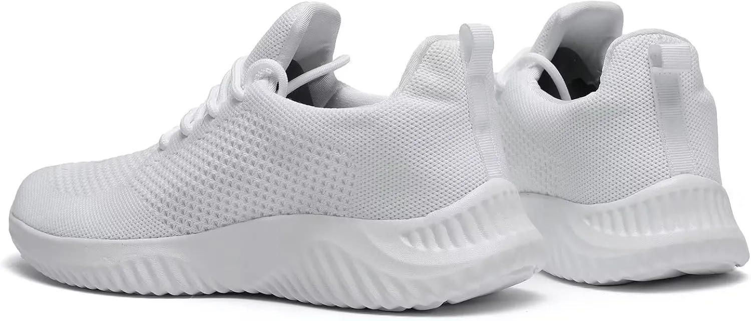 Men's Slip On Running Shoes Fashion Walking Sneakers Mesh Soft Sole Loafers Comfortable & Light-Weight Tennis Work Trainers