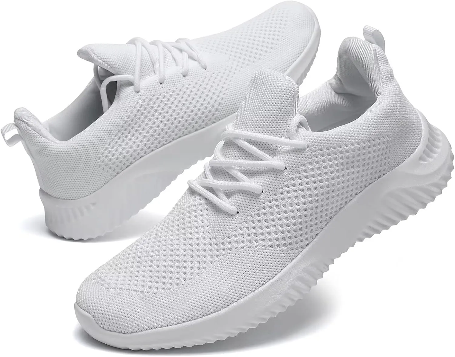 Men's Slip On Running Shoes Fashion Walking Sneakers Mesh Soft Sole Loafers Comfortable & Light-Weight Tennis Work Trainers