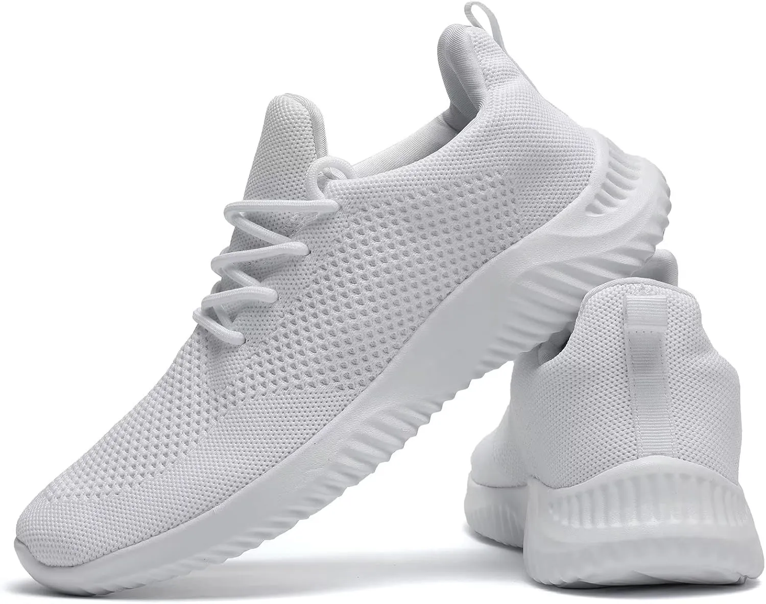Men's Slip On Running Shoes Fashion Walking Sneakers Mesh Soft Sole Loafers Comfortable & Light-Weight Tennis Work Trainers