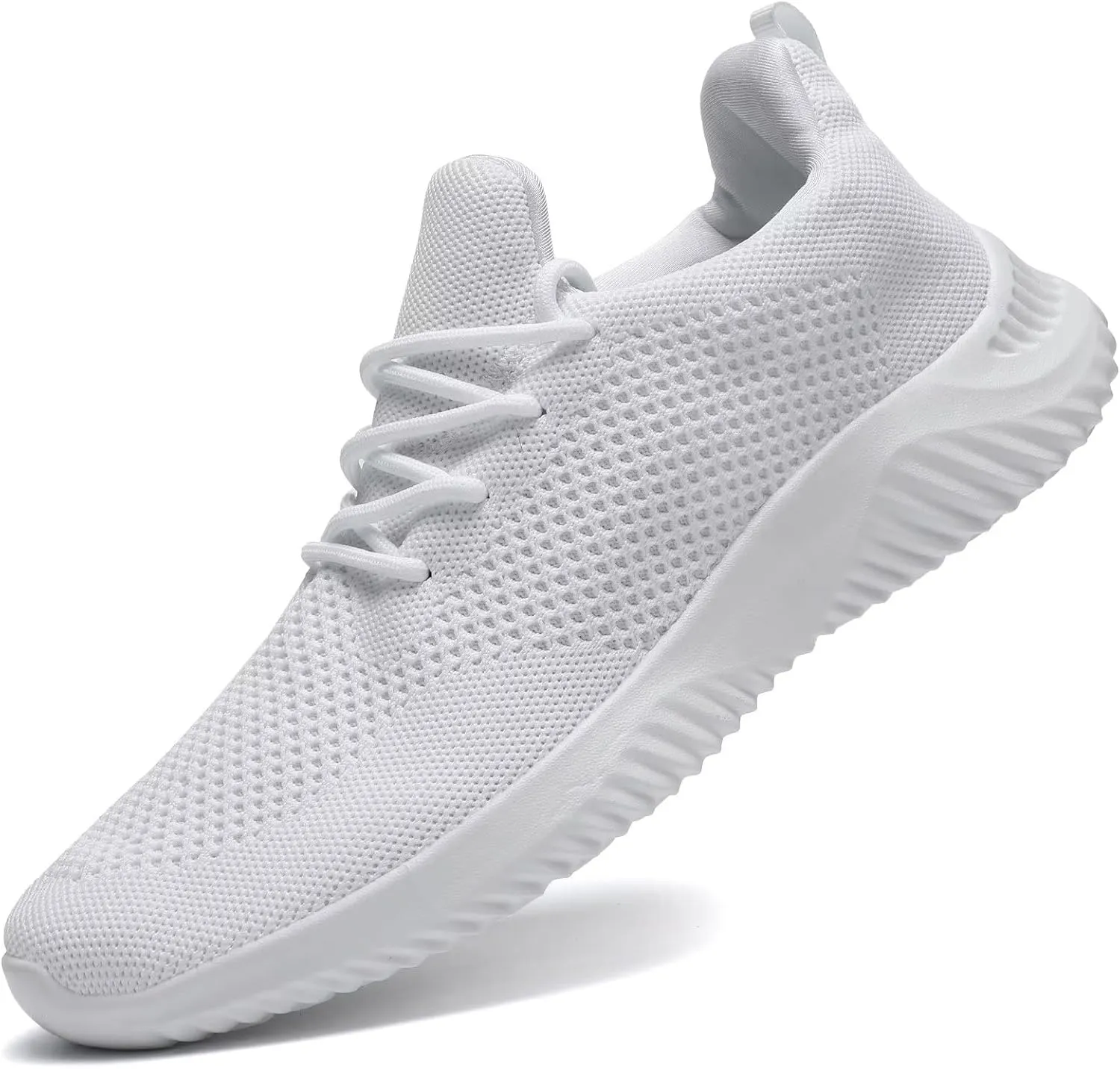 Men's Slip On Running Shoes Fashion Walking Sneakers Mesh Soft Sole Loafers Comfortable & Light-Weight Tennis Work Trainers