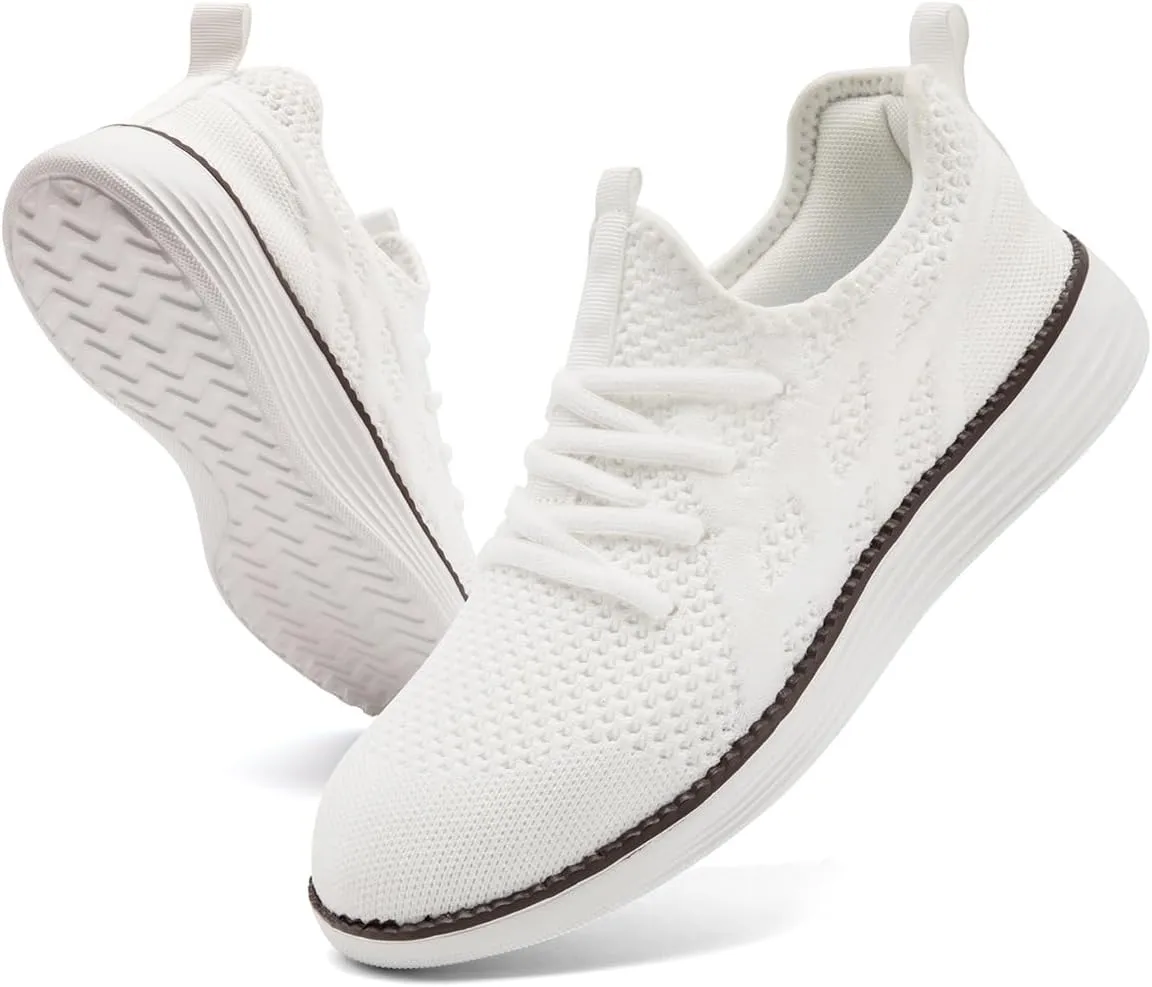 Mens Slip On Sneakers Walking Tennis Shoes Running Gym Athletic Workout Non Slip Fashion Casual Lightweight Breathable Soft Sole Mesh
