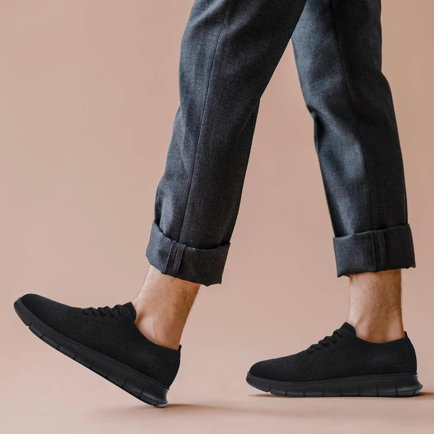 Men's Slip on Walking Shoes Fashion Dress Sneakers Business Oxfords Breathable Lightweight Loafers Tennis for Driving Walking Skate