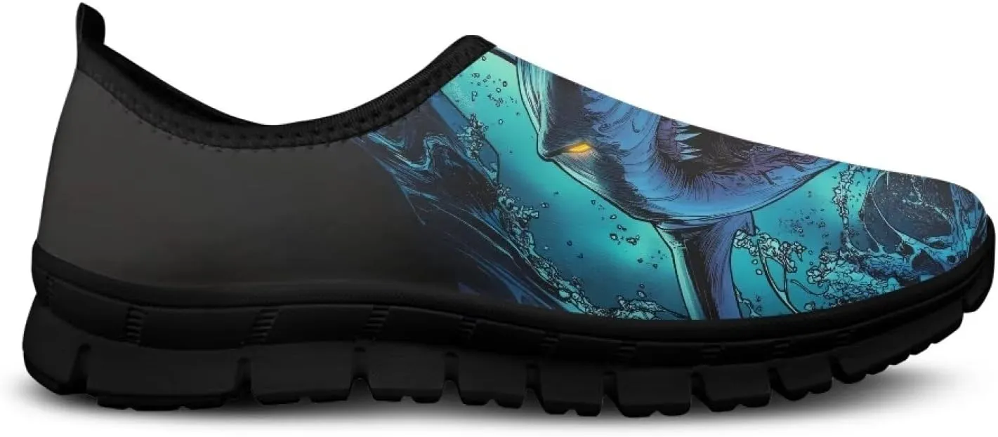 Mens Slip On Walking Shoes Non Slip Tennis Shoes Lightweight Breathable Mesh Fashion Workout Gym Running Sneakers US Size 5-14