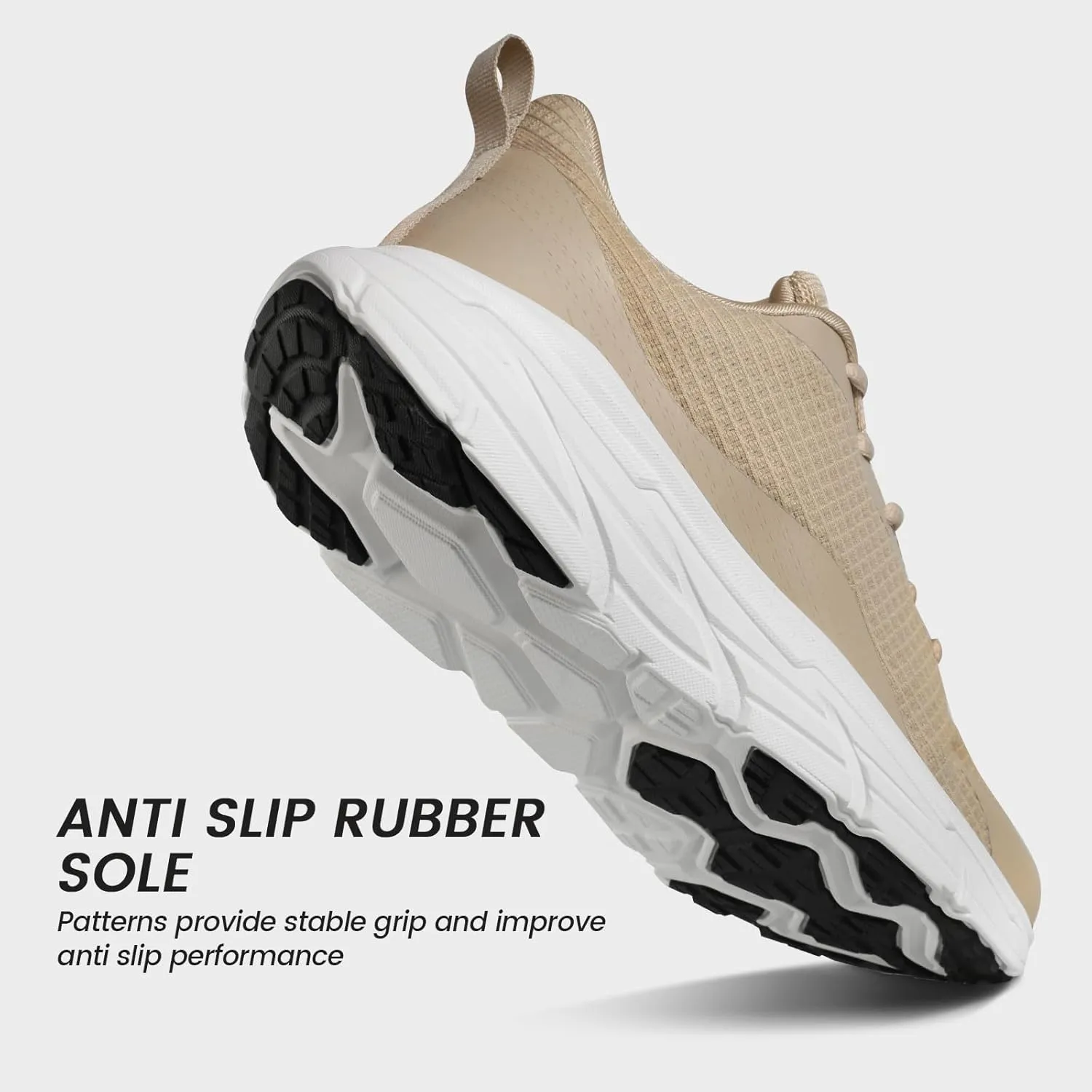 Mens Slip On Walking Shoes Running Tennis Shoes for Athletic Workout Gym Casual Non Slip Training Sneakers Breathable Knit Upper Indoor Outdoor