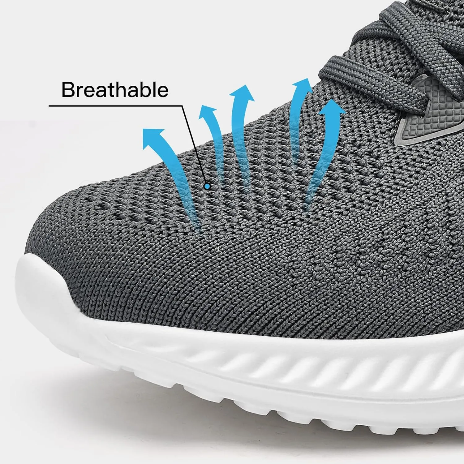 Mens Slip On Wide Walking Shoes Memory Foam Runnning Tennis Shoes Lightweight Breathable Casual Sneakers