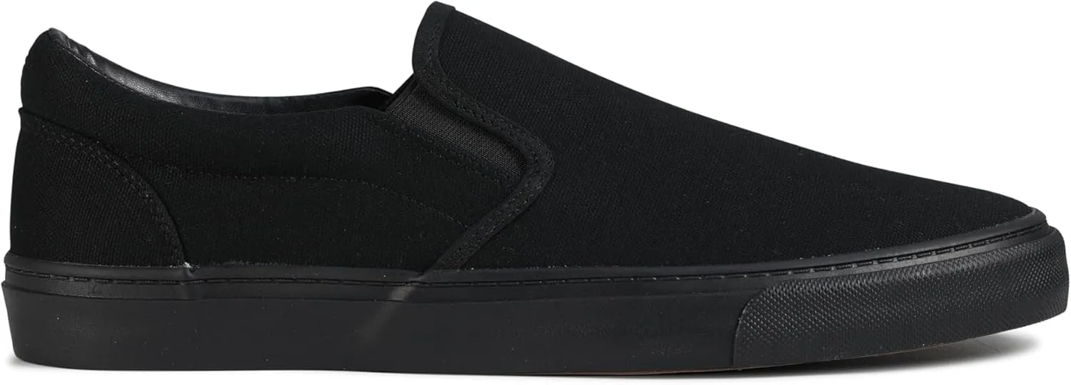 Men's Sneakers Classic Low Top Slip On Shoes Wide Canvas Skate Loafers Sneakers with Soft Insole Causal Dress Shoes for Men Comfortable Walking Shoes Slip on Sneakers for Men