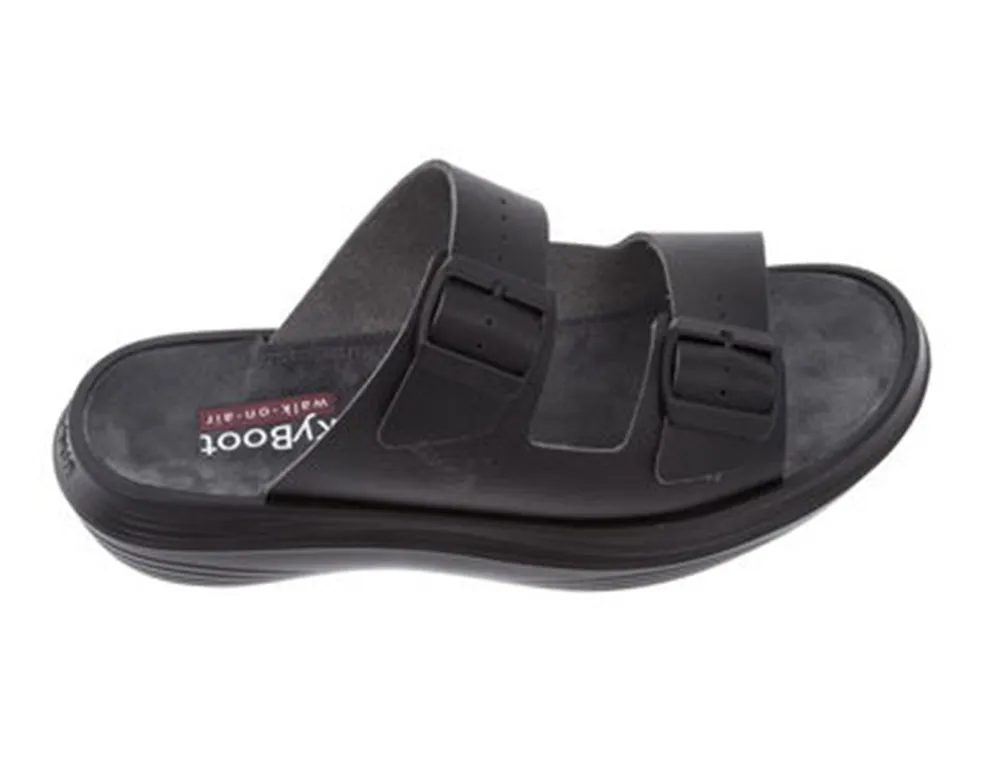 Mens Uri Black Cushioned Sandals