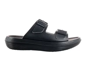 Mens Uri Black Cushioned Sandals