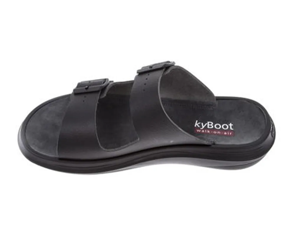 Mens Uri Black Cushioned Sandals