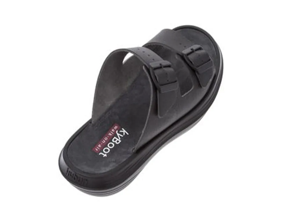 Mens Uri Black Cushioned Sandals