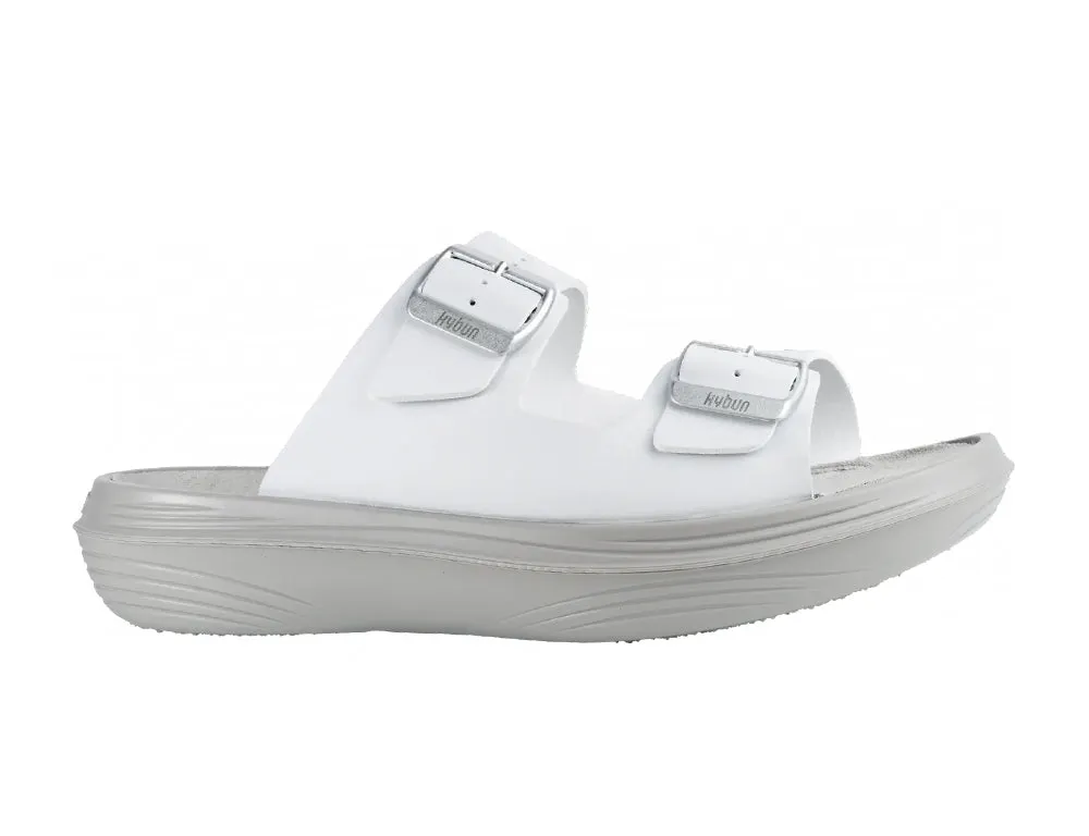 Mens Uri White Cushioned Sandals