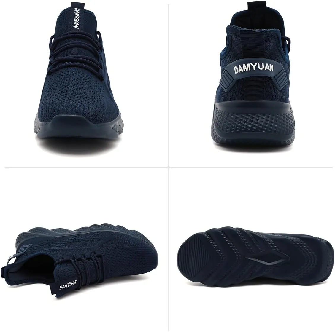 Mens Walking Shoes Running Trainers Sneakes Athletic Gym Fitness Sport Shoes Non Slip Breathable Mesh Comfortable Workout Fashion Slip On