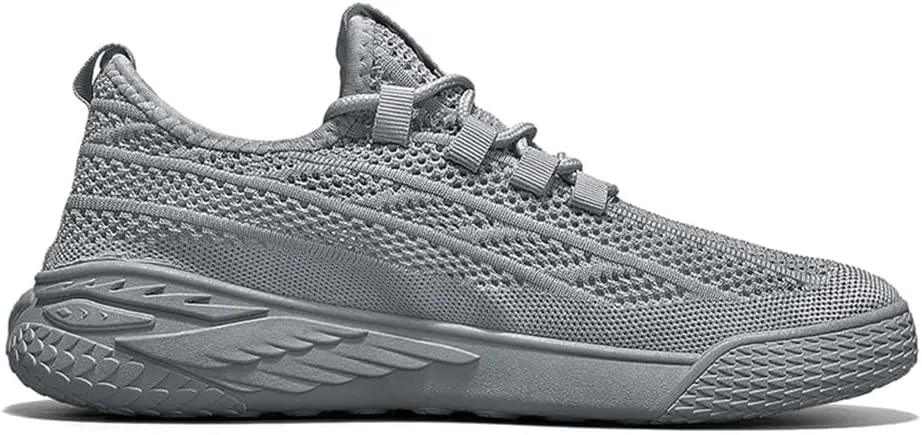 Men's Walking Shoes Slip-on Sneakers Breathable Mesh Running Shoes Lightweight Non Slip Hiking Shoes