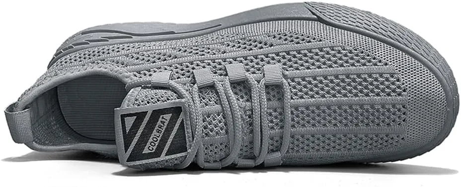 Men's Walking Shoes Slip-on Sneakers Breathable Mesh Running Shoes Lightweight Non Slip Hiking Shoes