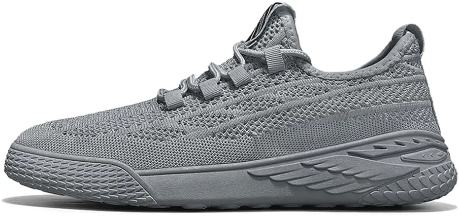Men's Walking Shoes Slip-on Sneakers Breathable Mesh Running Shoes Lightweight Non Slip Hiking Shoes