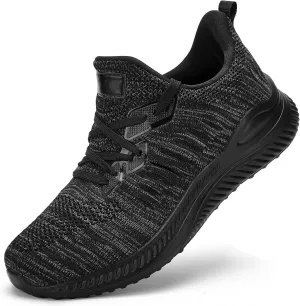 Mens Wide Sneakers - Slip On Memory Foam Walking Shoes Breathable Non Slip Tennis Running Shoe Ultra Lightweight Comfortable Workout Gym Jogging and Casual Sports