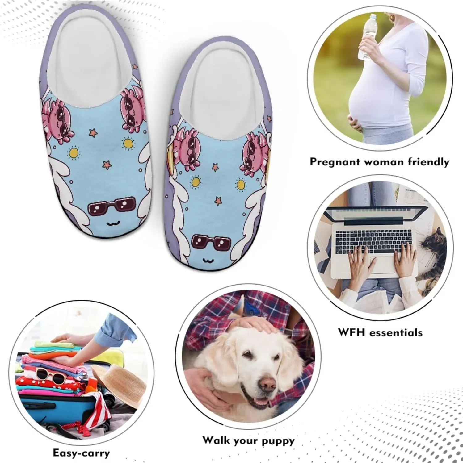 Men's Women's Non-slip Slippers, Flannel Warm Soft Cozy Slippers, House Bedroom Indoor/Outdoor Warm Shoes, Size 2-12