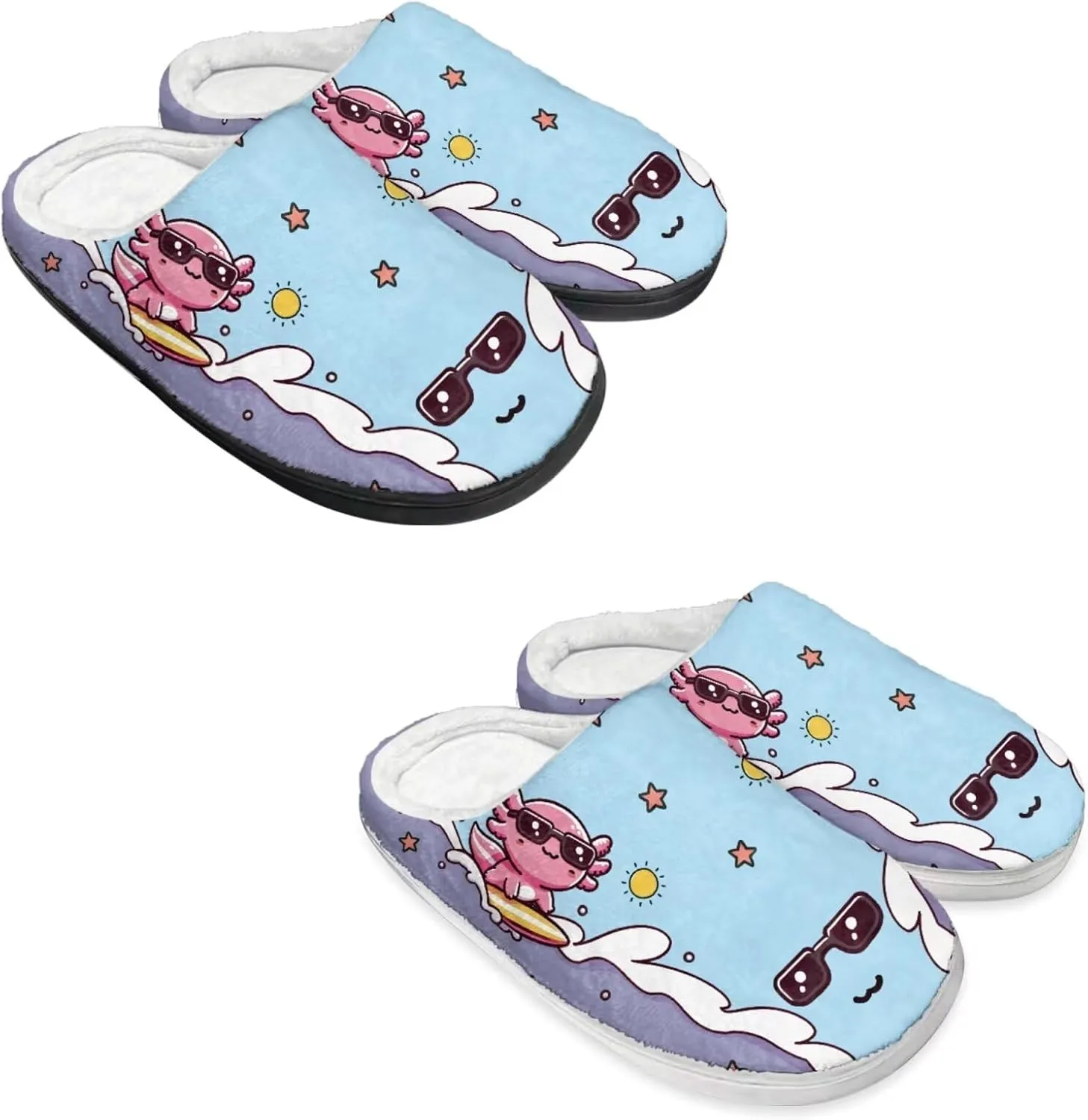 Men's Women's Non-slip Slippers, Flannel Warm Soft Cozy Slippers, House Bedroom Indoor/Outdoor Warm Shoes, Size 2-12