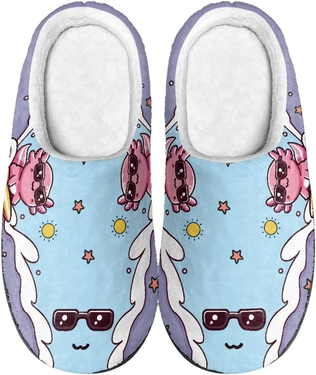 Men's Women's Non-slip Slippers, Flannel Warm Soft Cozy Slippers, House Bedroom Indoor/Outdoor Warm Shoes, Size 2-12