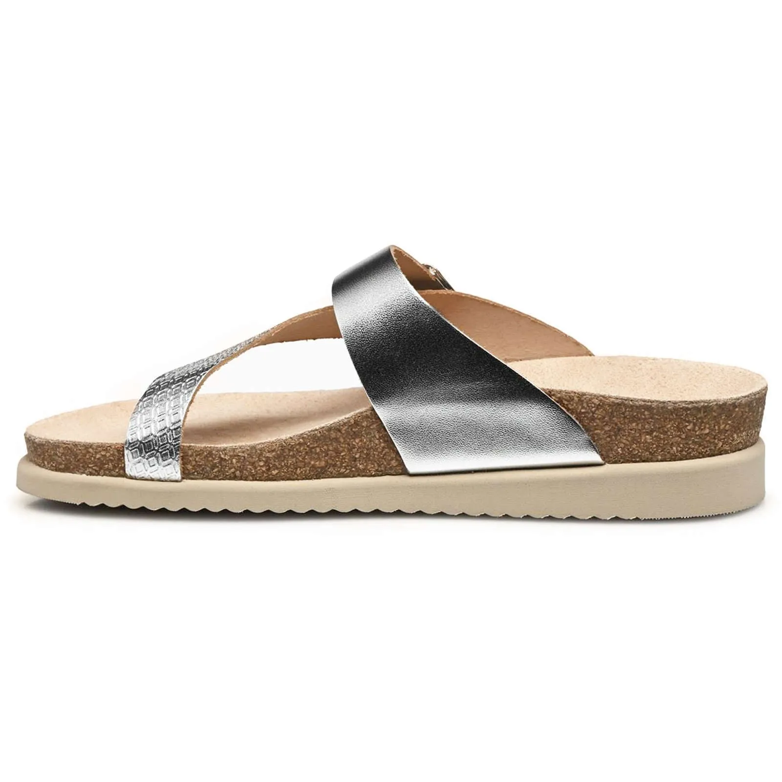 Mephisto Helen Mix Metallic Leather Women's Slide Sandals