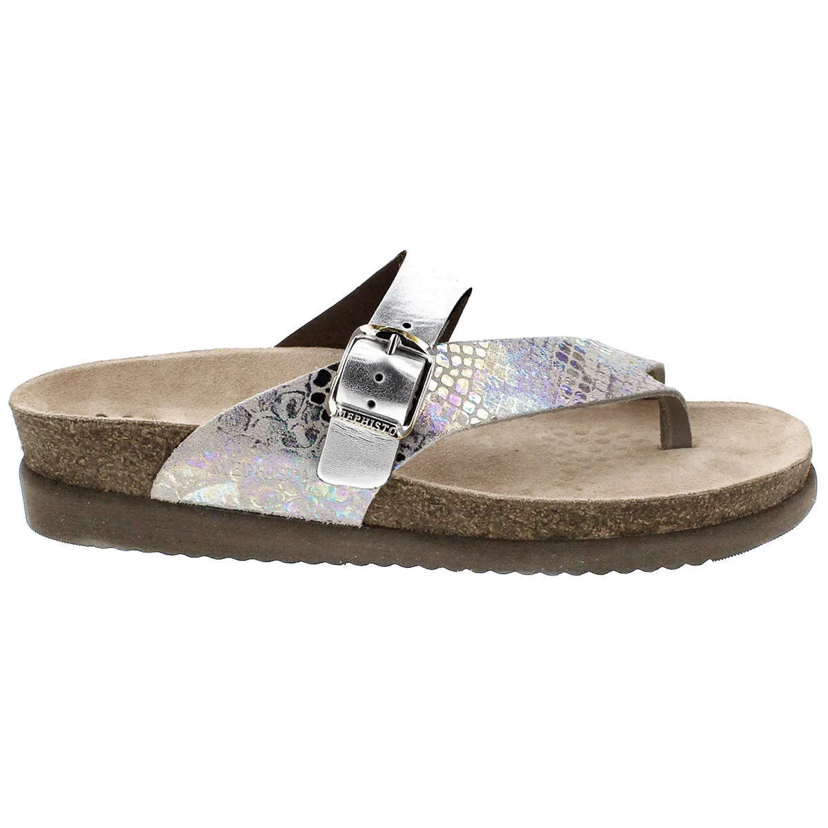 Mephisto Helen Mix Metallic Leather Women's Slide Sandals