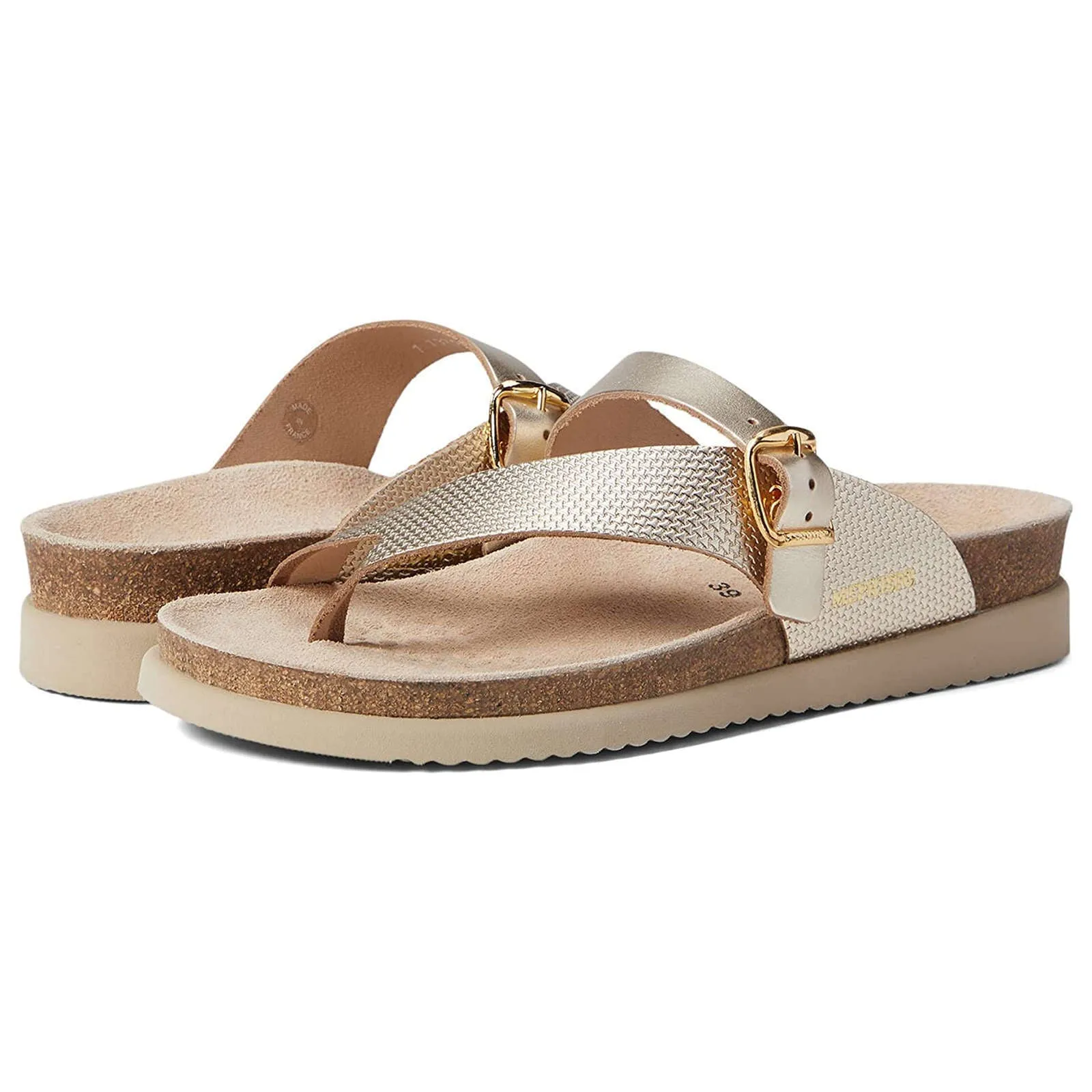 Mephisto Helen Mix Metallic Leather Women's Slide Sandals