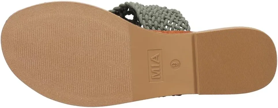 MIA Womens Vivian Flip Flop Casual Sandals Casual - Blue