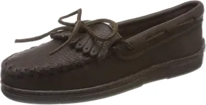 Minnetonka Women's Moosehide Fringed Kilty Moccasin