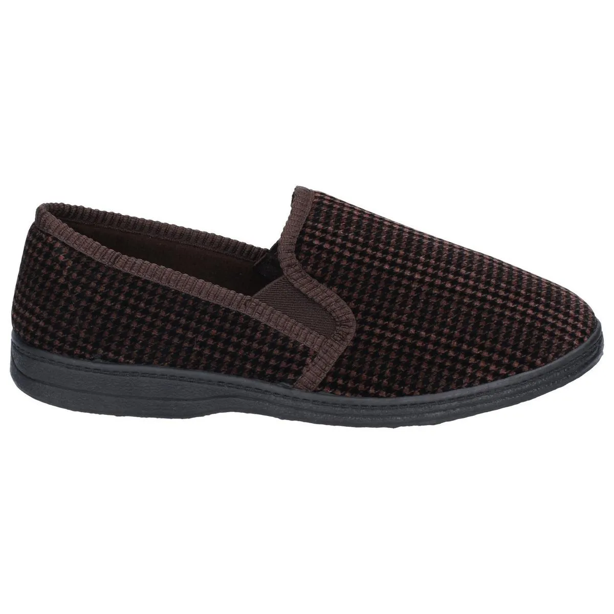Mirak Highbury Twin Gusset Slipper Brown