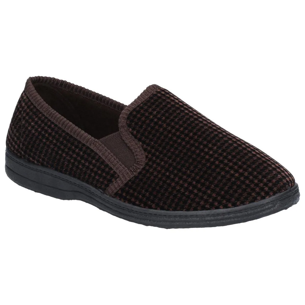 Mirak Highbury Twin Gusset Slipper Brown