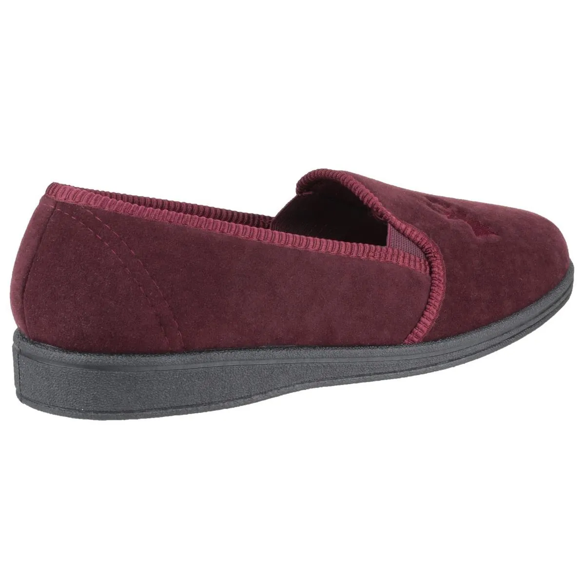 Mirak Stag Slip On Slipper Wine