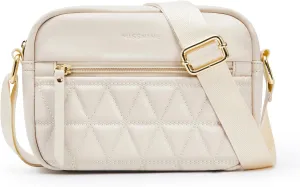 Missnine Small Crossbody Purse Women Quilted Crossbody Bags Soft Leather Shoulder Handbags with Adjustable Strap