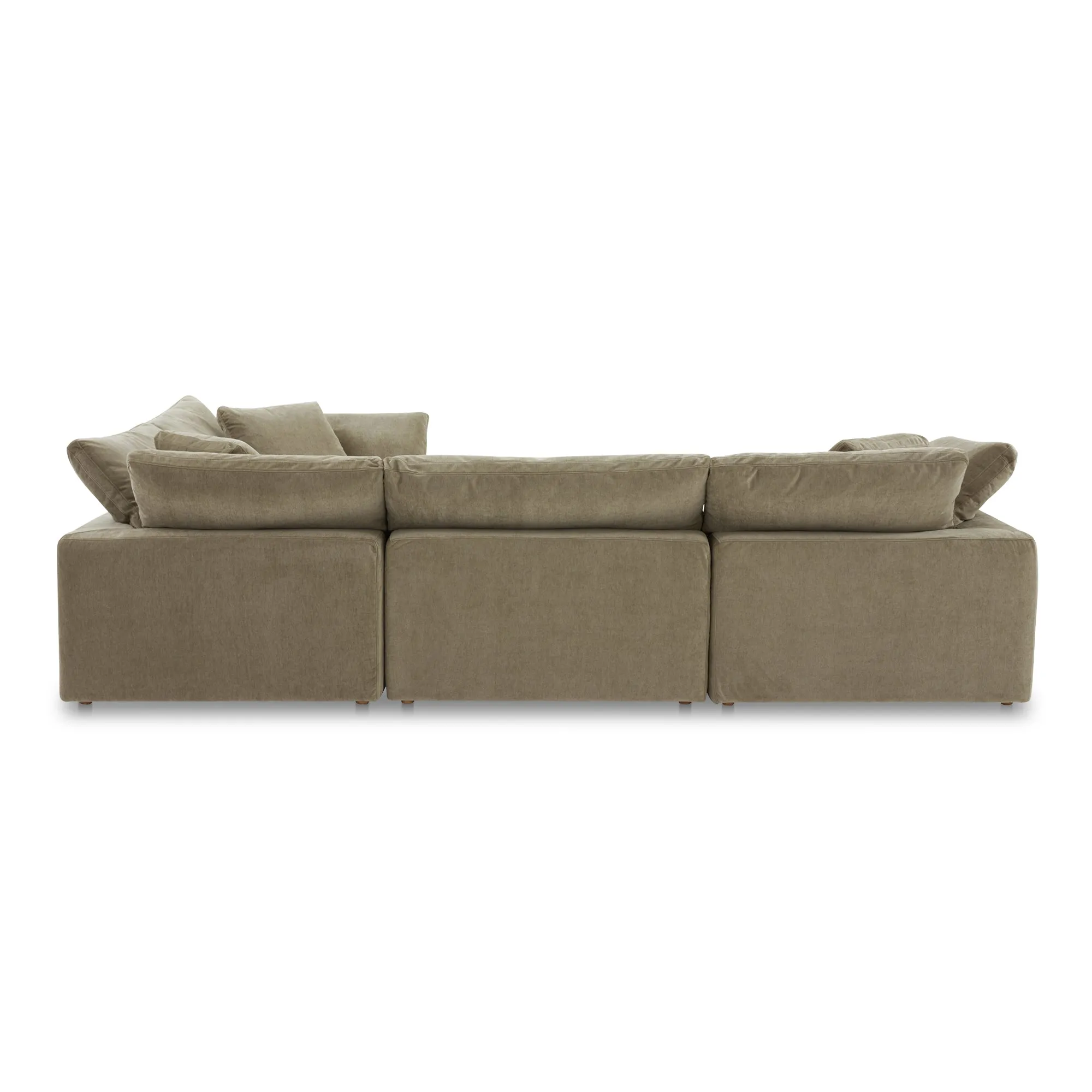 Moe's Home Collection Terra Desert Sage Classic L-Shaped Modular Sectional