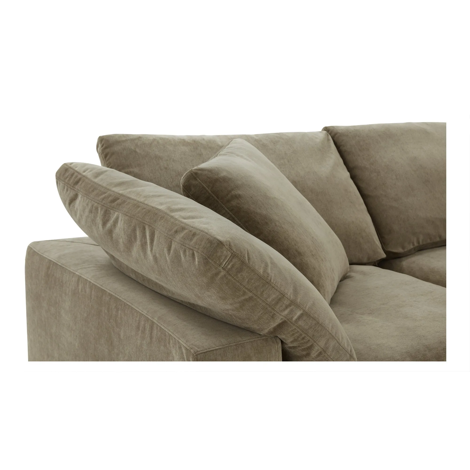 Moe's Home Collection Terra Desert Sage Classic L-Shaped Modular Sectional