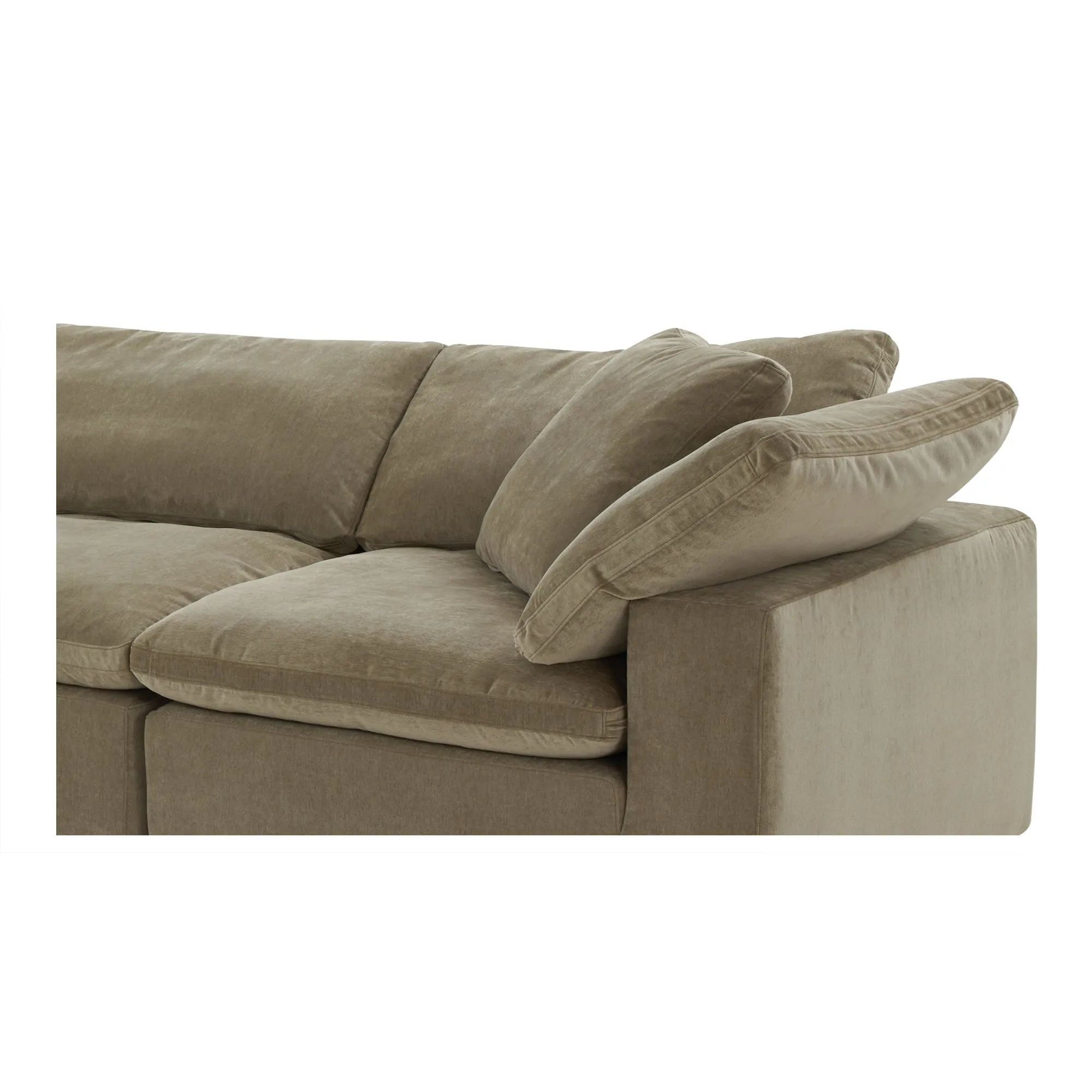 Moe's Home Collection Terra Desert Sage Classic L-Shaped Modular Sectional
