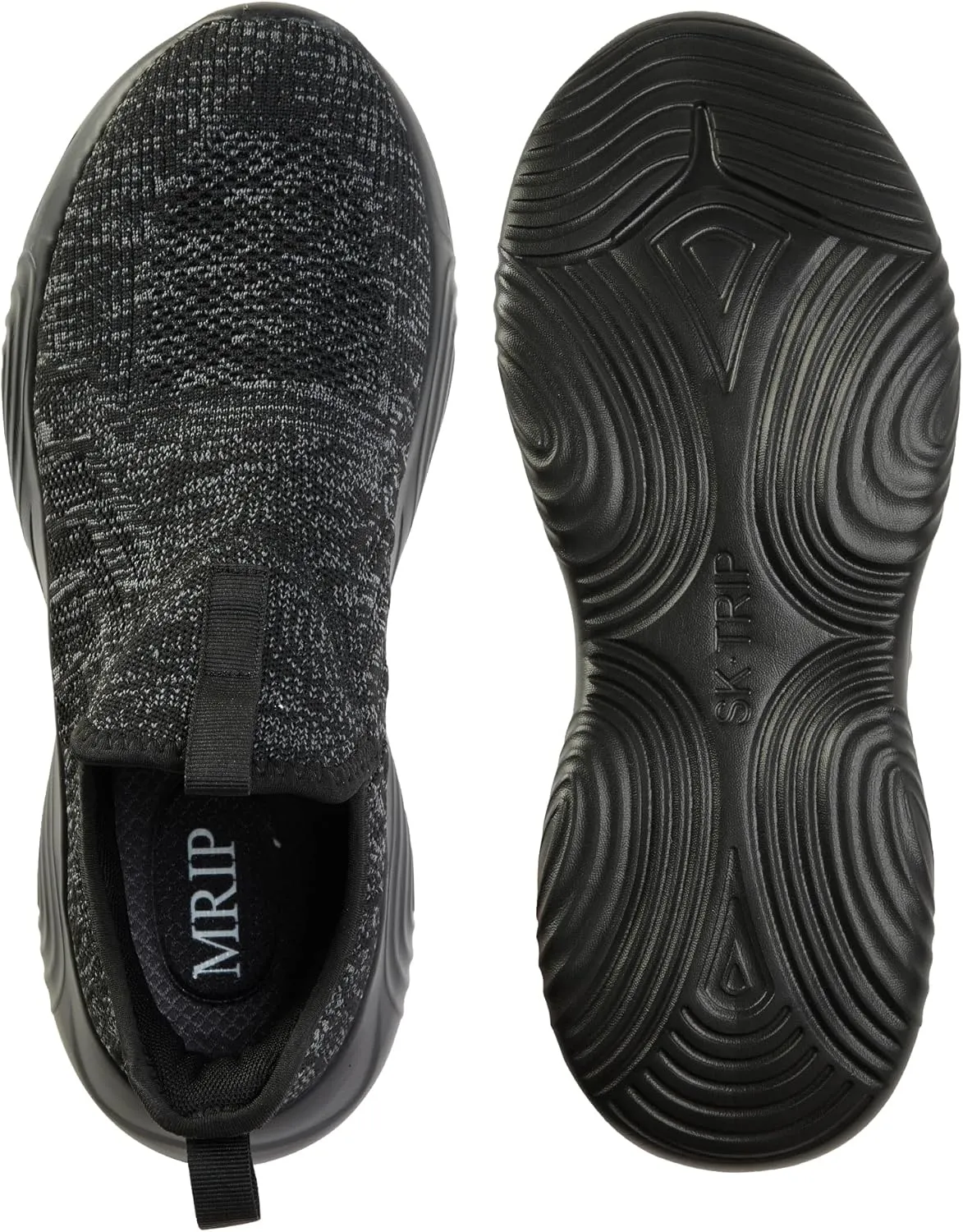 MRIP Mens Slip On Walking Shoes Lightweight Non Slip Gym Workout Running Shoes Mesh Breathable Cushion Fashion Tennis Athletic Casual Sneakers