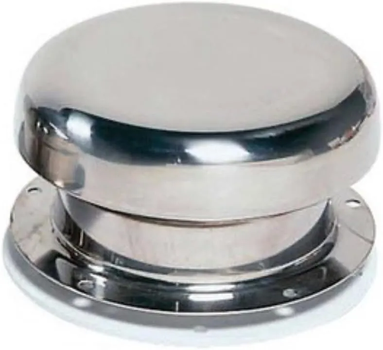 Mushroom Ventilator, Water-Repellent, Durable Design for Boat, RV, and Van - 304 Stainless Steelushroom Ventilator Stainless Steel for Boat, Van and RV