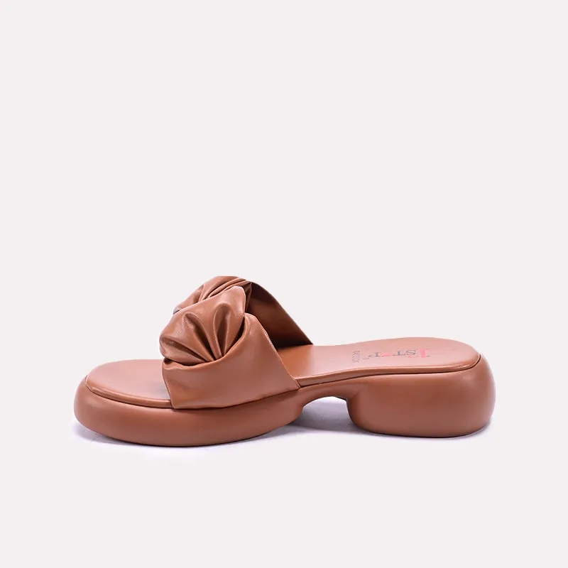 Mustard Comfy Chunky Casual Slippers 0413124