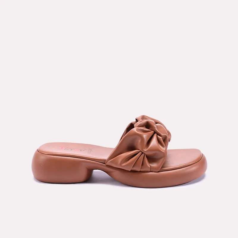 Mustard Comfy Chunky Casual Slippers 0413124