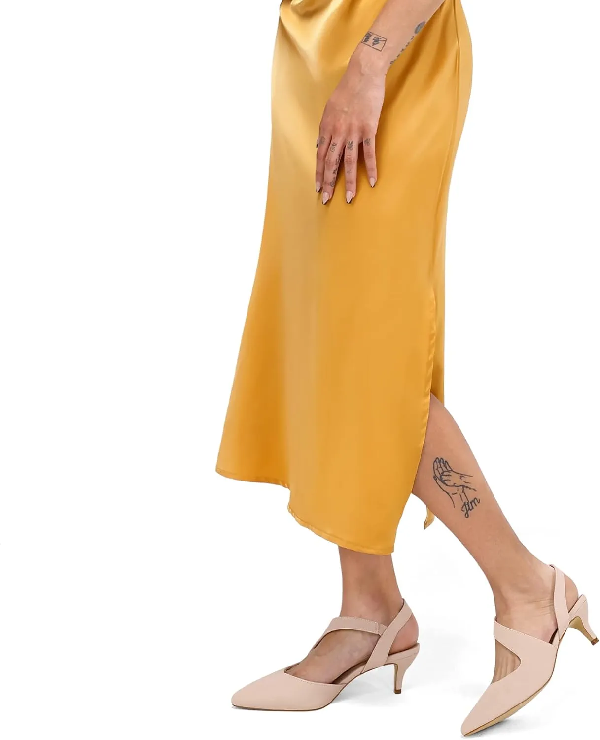 mysoft Women's Dress Shoes Low Heels 2 inch Kitten Pumps Slingback Wedding Party Medium/Wide Width Shoes